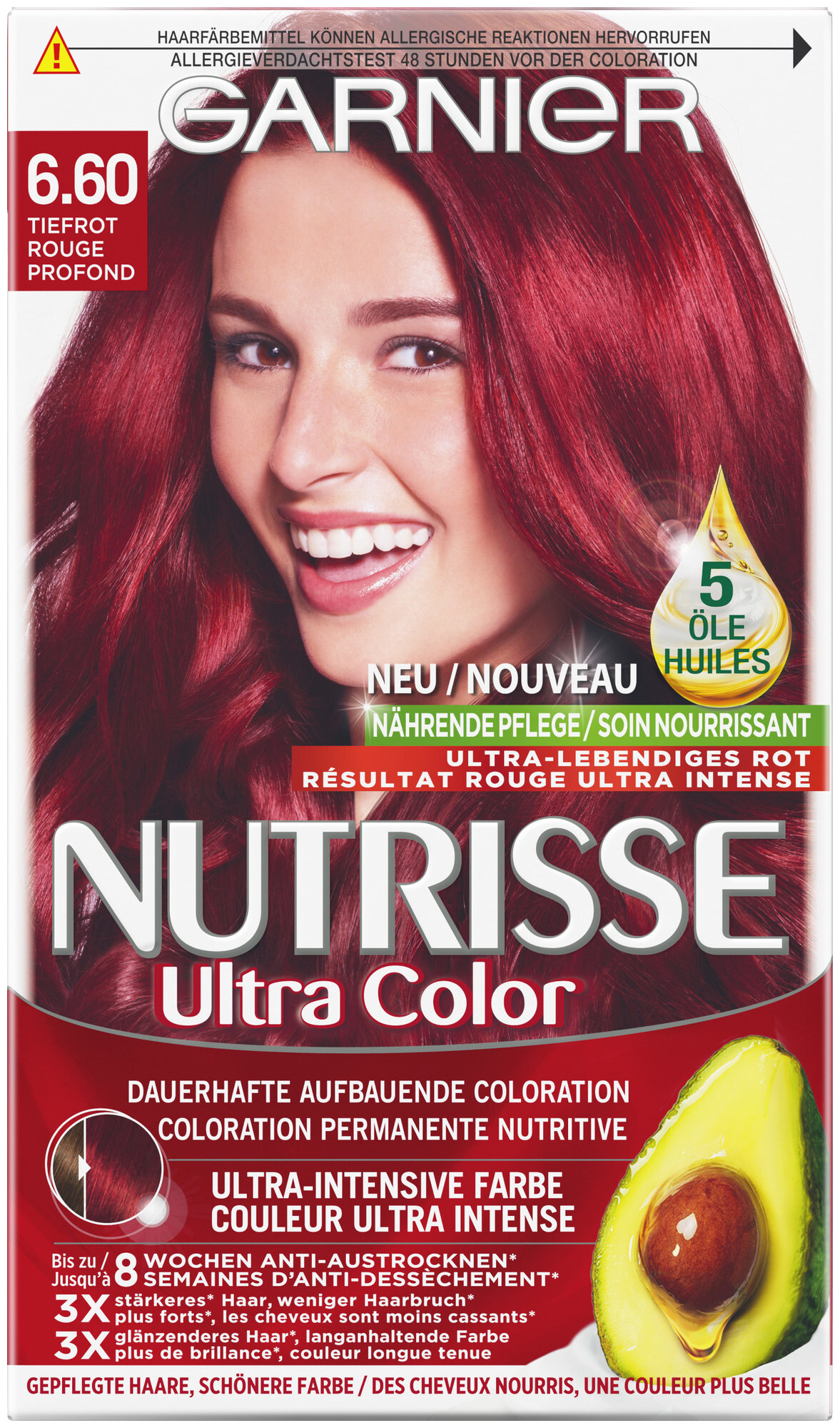 Image of Garnier Nutrisse 6.60 Tiefrot, 1.0Stk