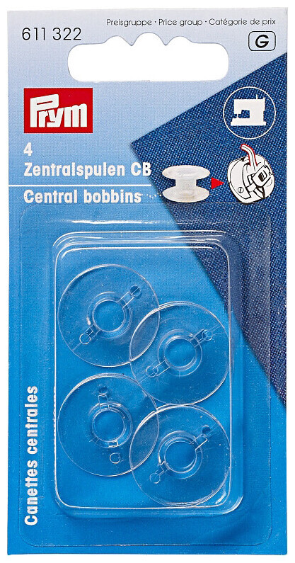 Image of Prym Nähmaschinenspulen Kunststoff CB 4 Stk.