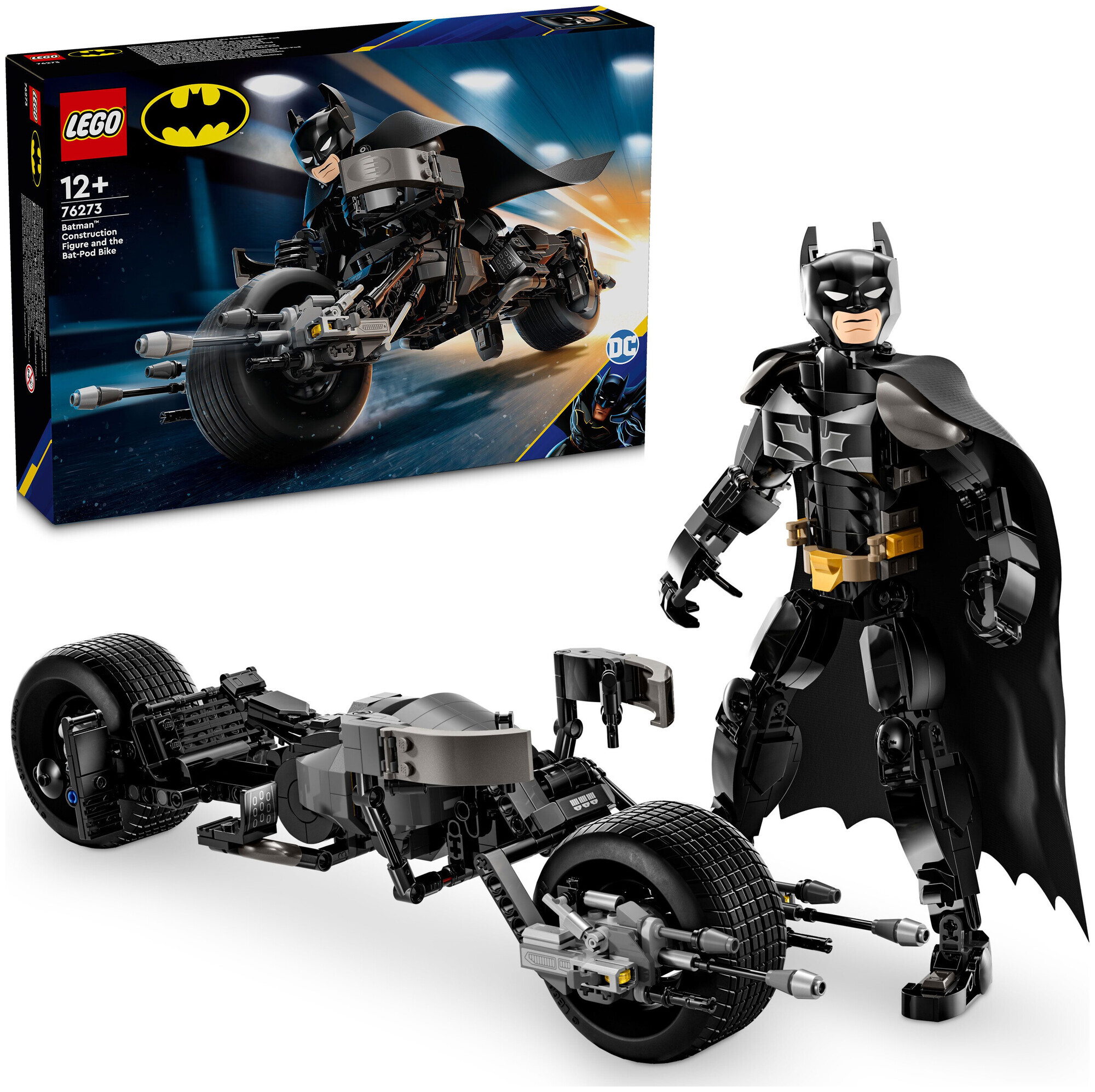 Lego DC Universe Super Heroes Lego DC Batman 76273 La figurine de Batman à construire et la moto Bat-Pod