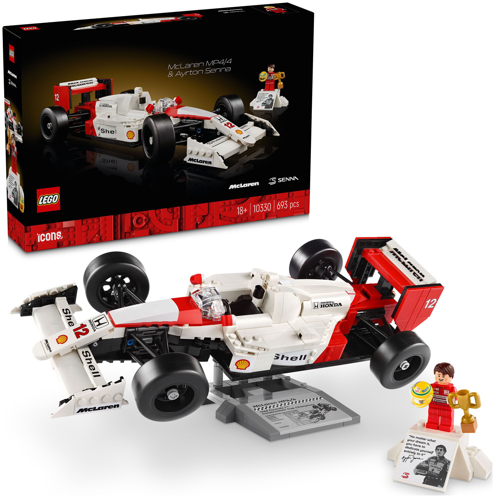 Lego Icons Lego Icons McLaren Mp4/4 & Ayrton Senna 10330 18+