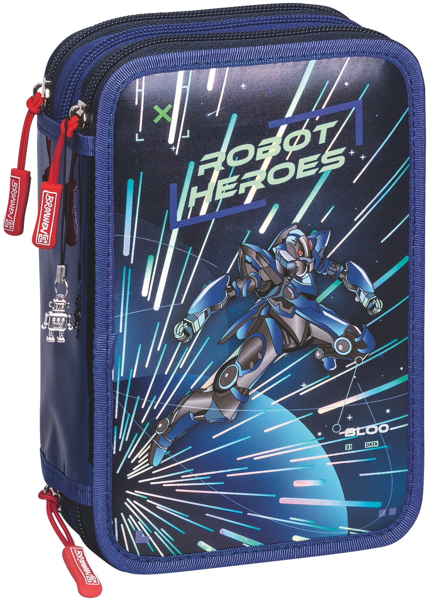Brunnen Trousse garnie Robot Hero 3 zips