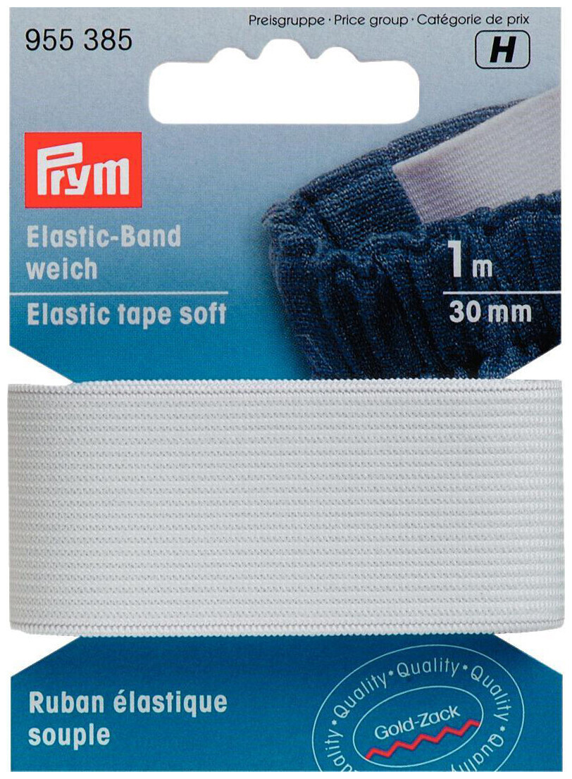 Image of Prym Elastic-Band weich weiss 30 mm 1 m