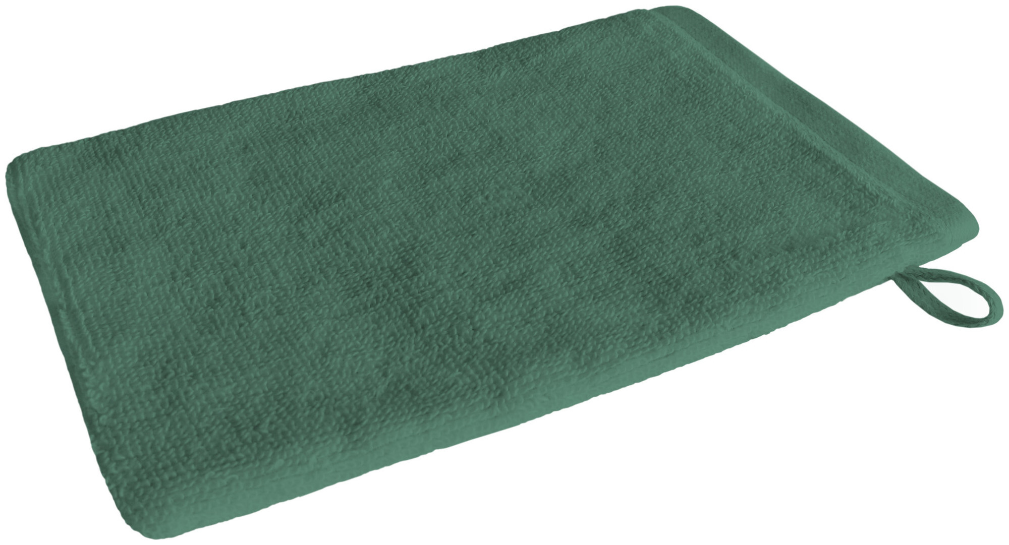 Image of Inhouse Waschhandschuh Gots 15x21 dunkelgrün