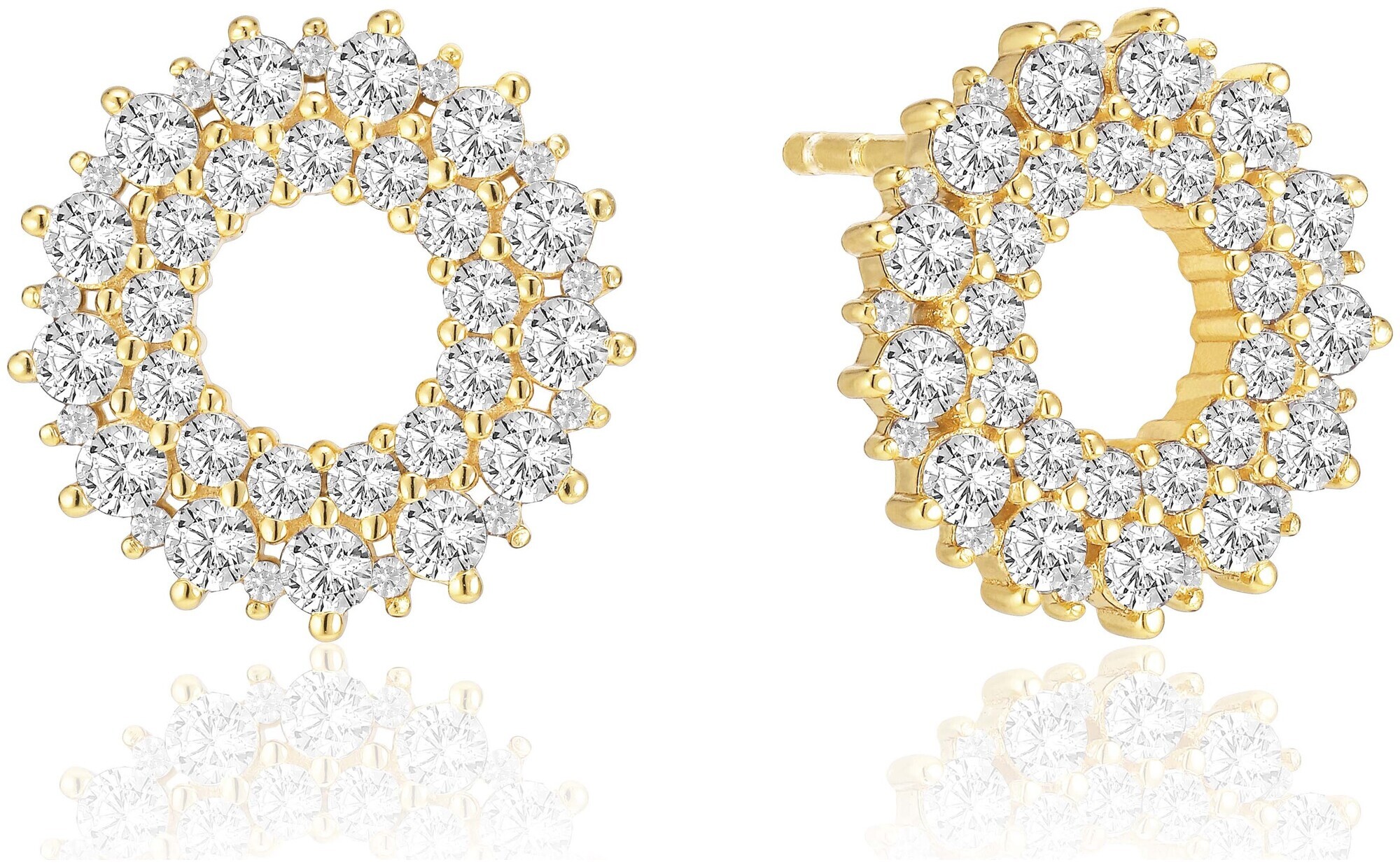 Sif Jakobs Sj-E2361-Cz-Yg boucle d'oreilles