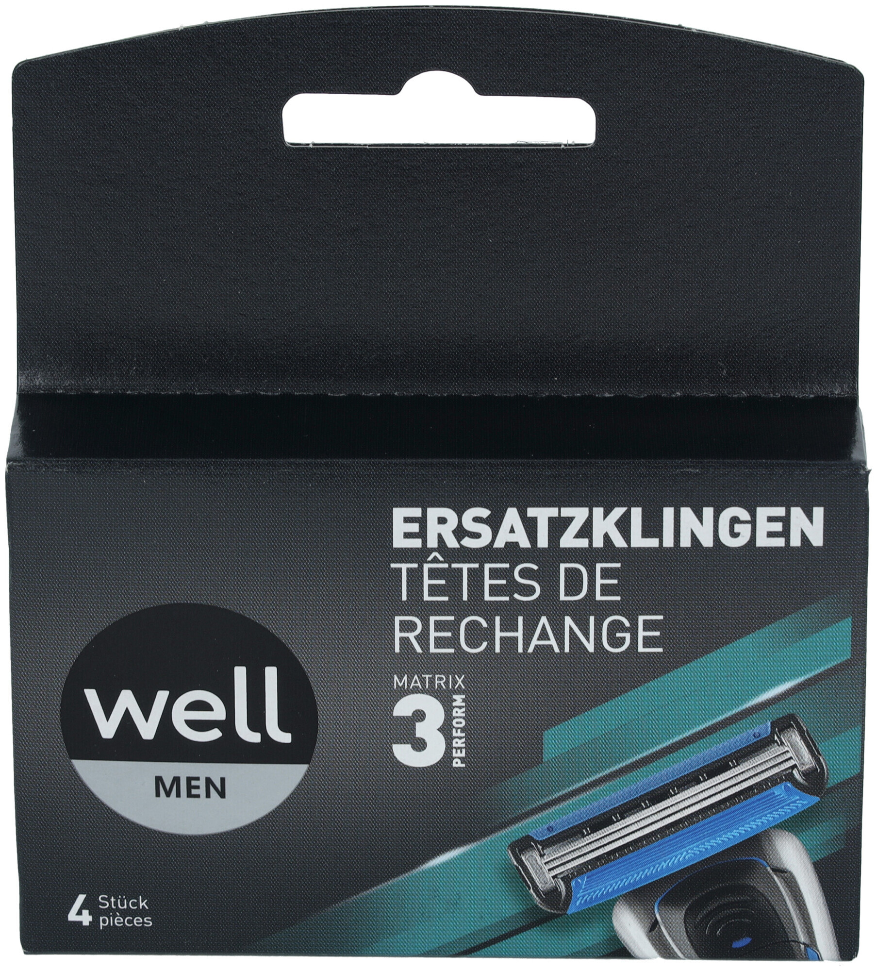 Têtes de rasoir Well Men Matrix 3 4 pièces
