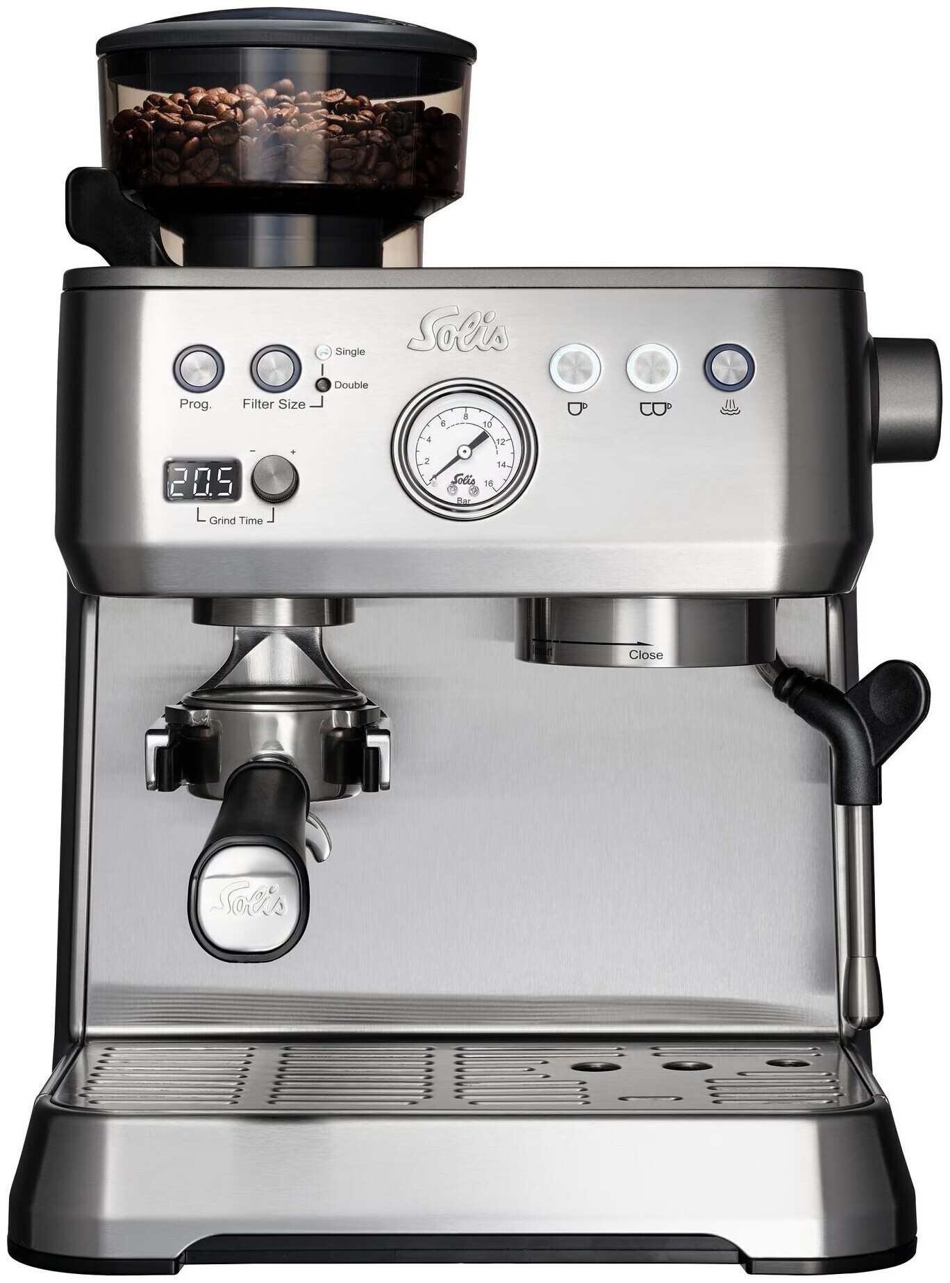 Solis Machine à café à porte-filtre Grind & Infuse Perfetta