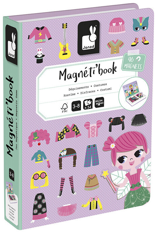 Image of Janod Magnetbuch Kostüme für Mädchen