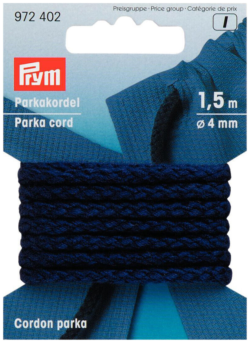 Image of Prym Anorak-und Parkakordel marine 4 mm 1.5 m
