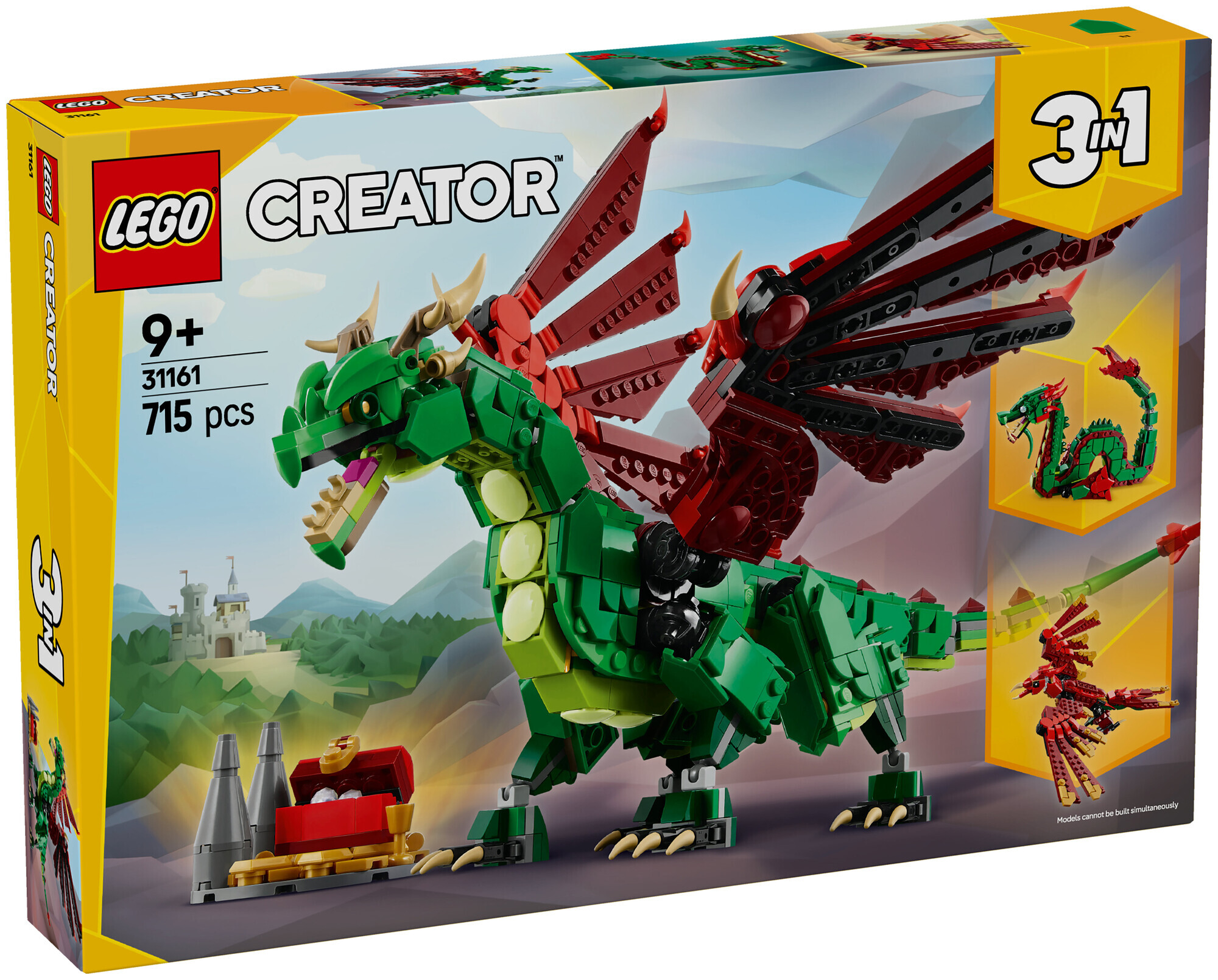 Image of Lego Creator Lego® Creator 31161 3in1 Grüner Drache ab 8 Jahren