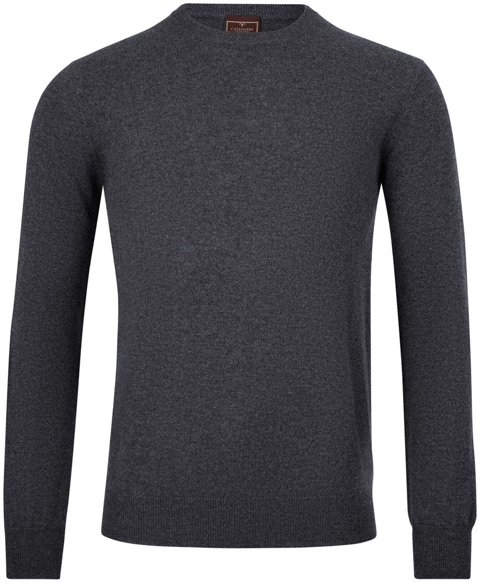 Image of Cashmere Herren Rundhals Pullover anthrazit L