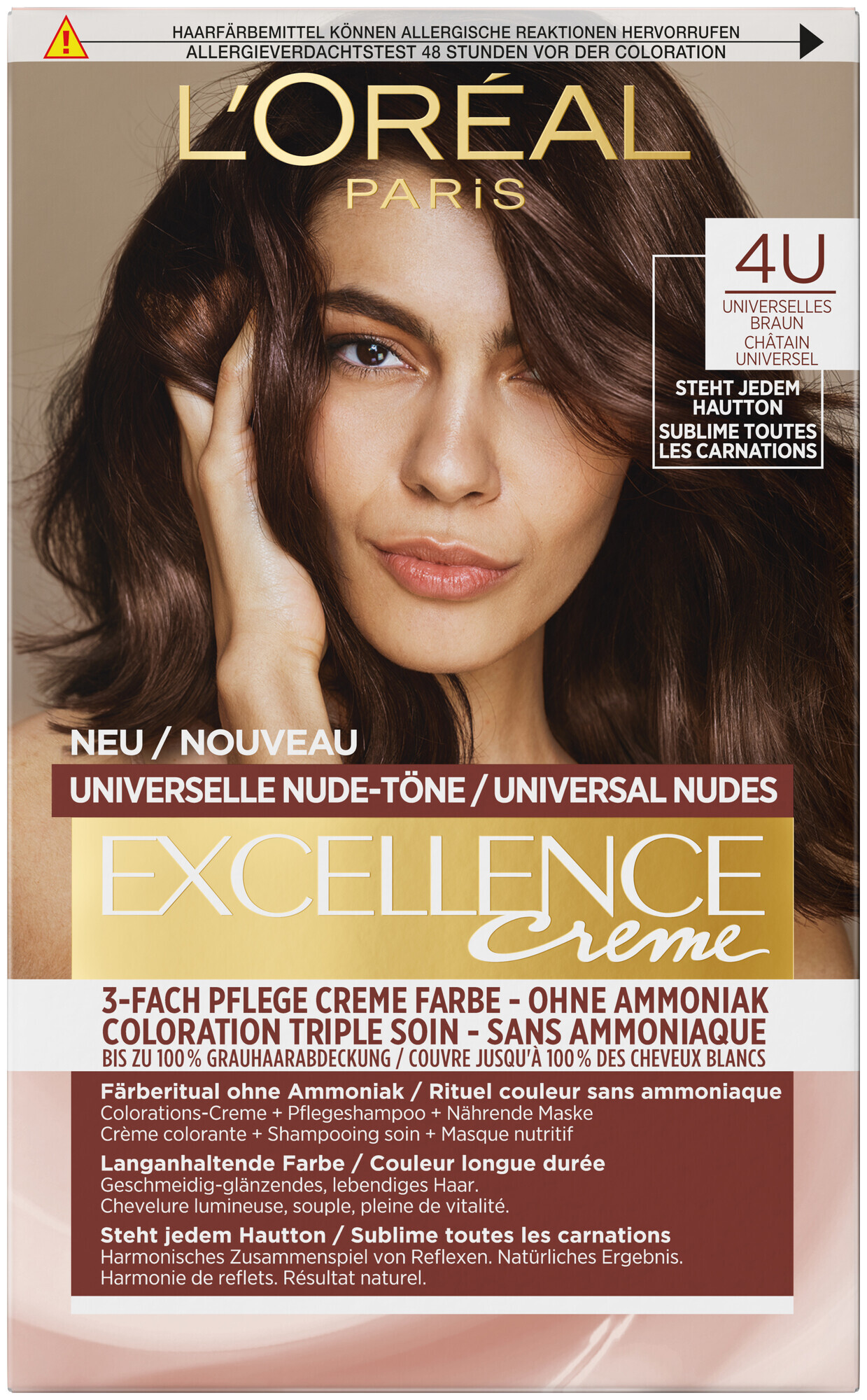 Image of L'Oréal Paris Excellence Nude-Töne 4Us Braun, 1.0Stk