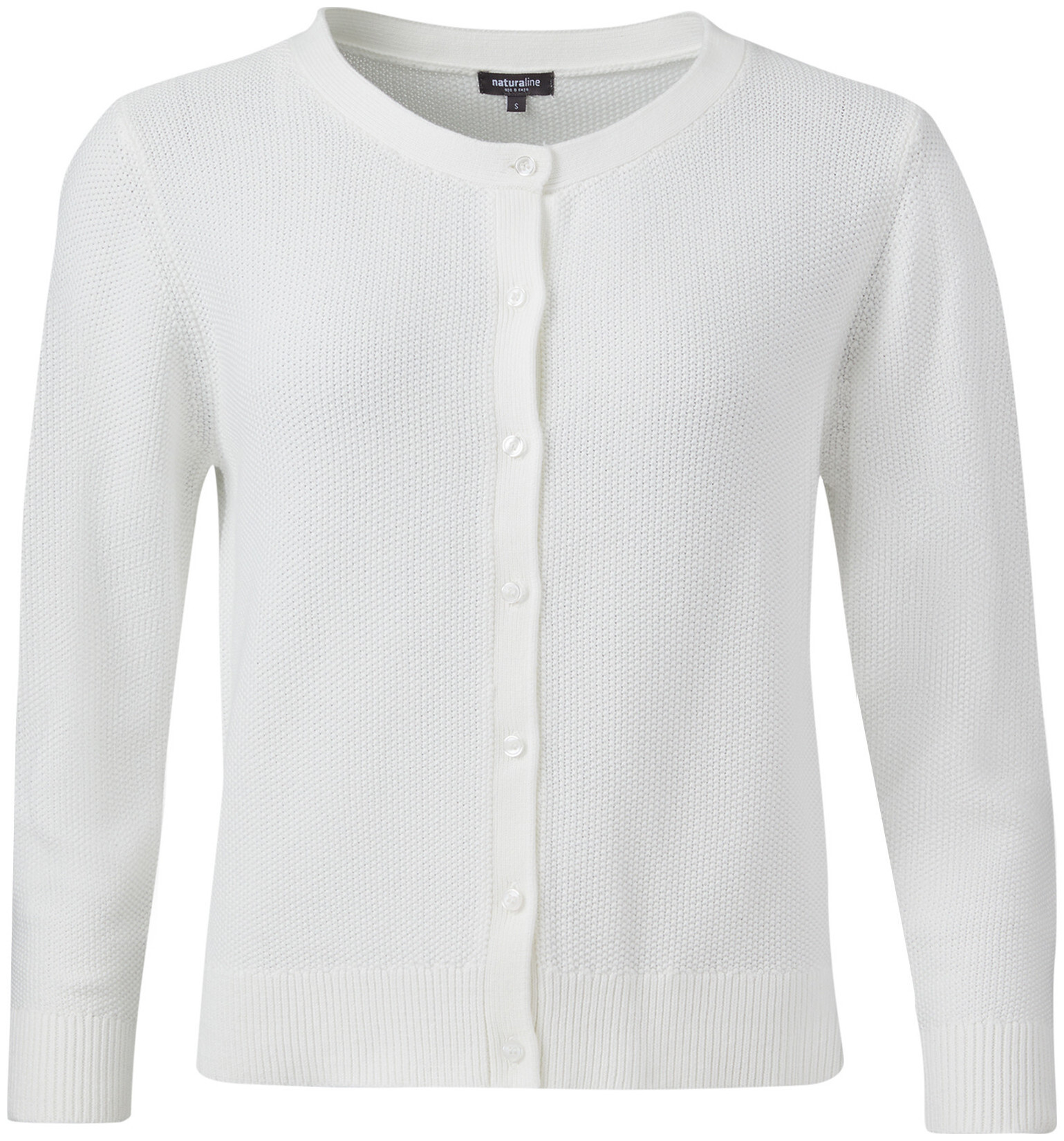 Image of Naturaline Textil Naturaline Damen Strickjacke weiss S