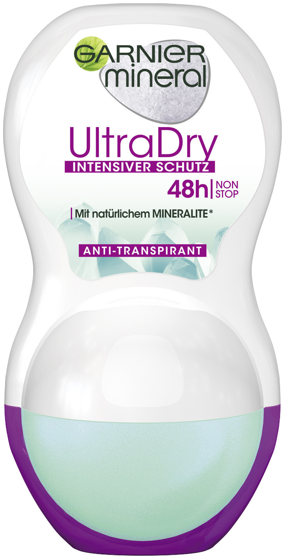 Image of Garnier Mineral UltraDry Roll-on, Anti-Transpirant, intensiver Schutz vor Körpergeruch und Achselnässe, bis zu 48 h Wirkung, 50 ml