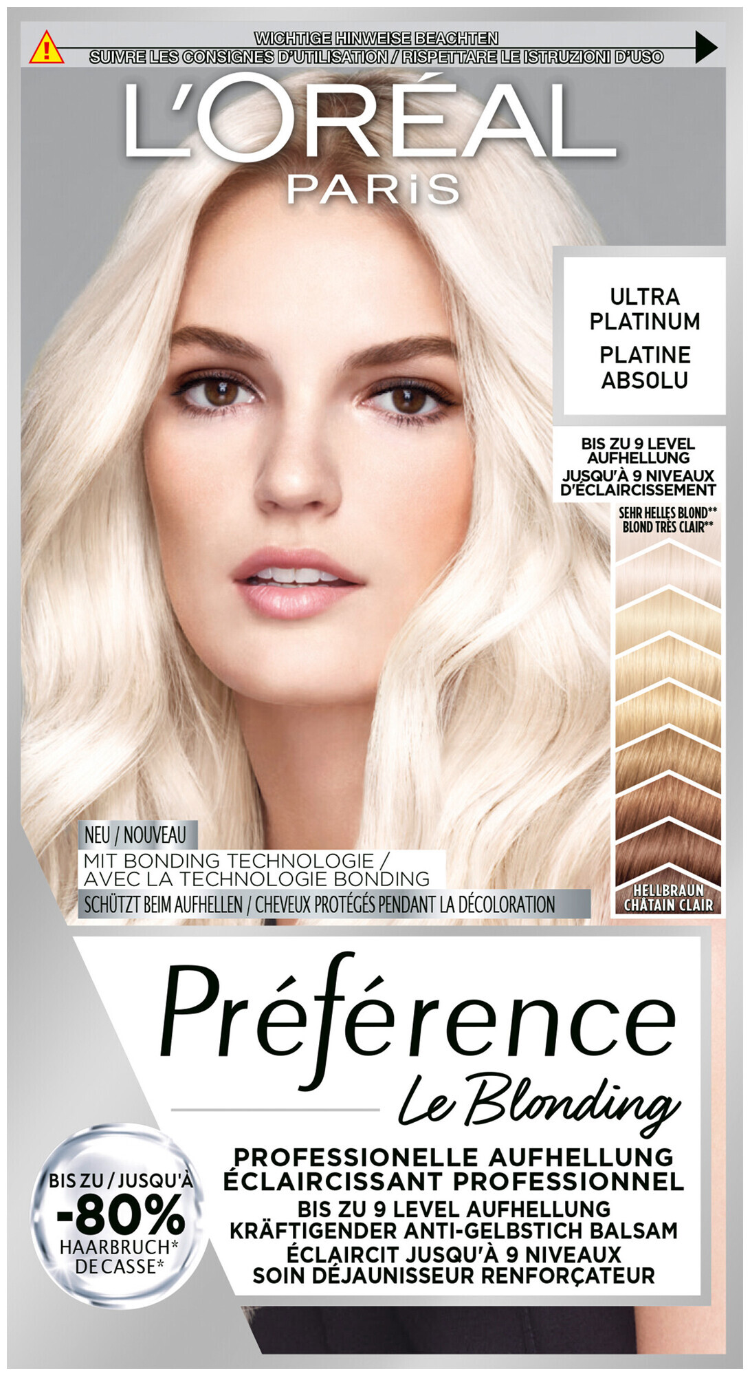 L'Oréal Paris Préférence Le Blonding 9L Ultra Platinum/Platine absolu, 1Stk