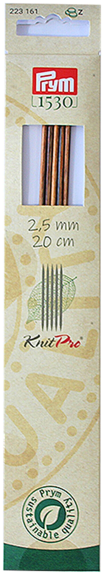 Image of Prym 1530 Strumpfstricknadeln 2.50 mm, 20 cm, Birkenholz