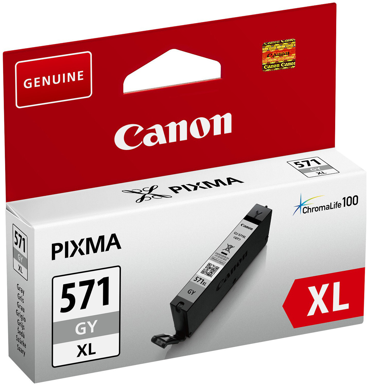 Image of Canon Tintenpatrone grey Pixma Cli-571Xlgy