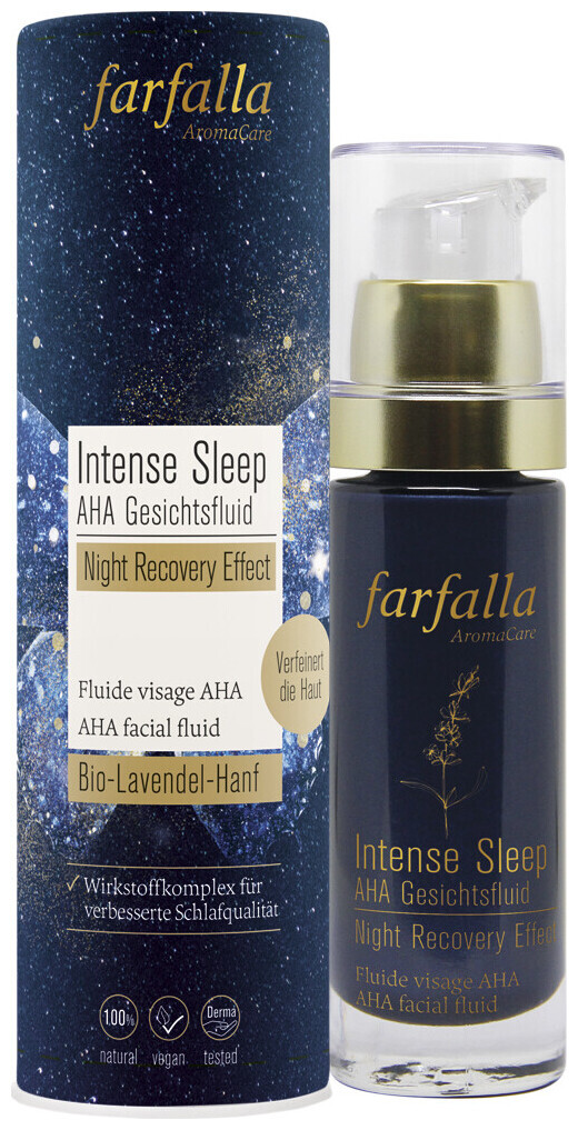 Image of farfalla Intense Sleep AHA Gesichtsfluid, Night Recovery Effect, 30ml