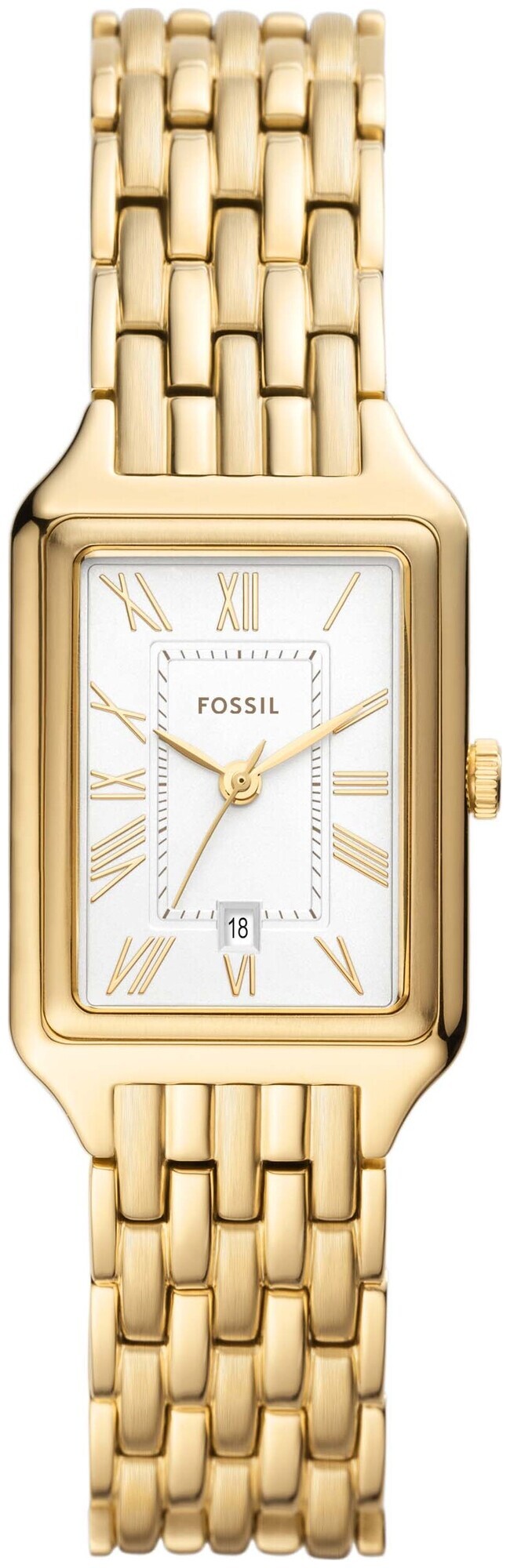 Fossil Damen Raquel UHR aus Edelstahl Gold/Weiss 23Cm