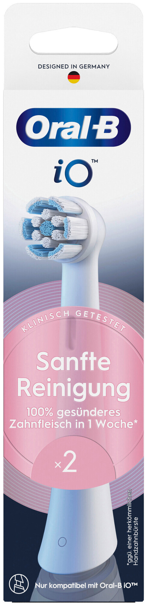 Oral-B Aufsteckbürsten iO Sanfte Reinigung 2 Stück