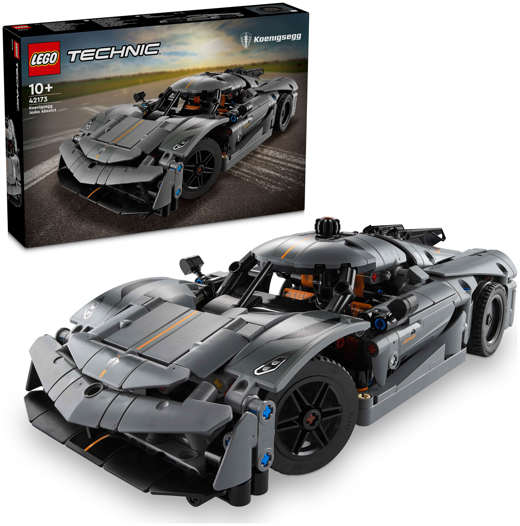 Image of Lego Technic LEGO®Technic 42173 Koenigsegg Jesko Absolut Supersportwagen in Grau ab 10+ Jahren