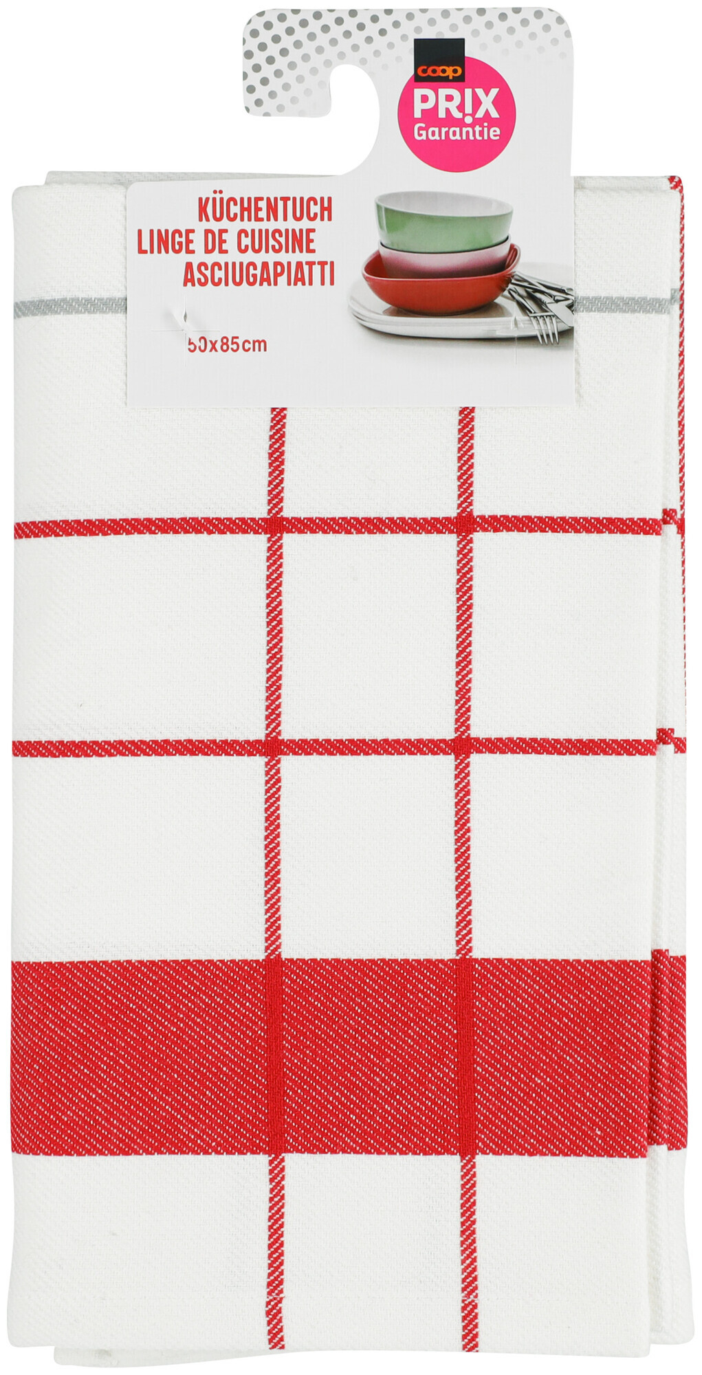 Image of Prix Garantie Küchentuch rot 50x85cm