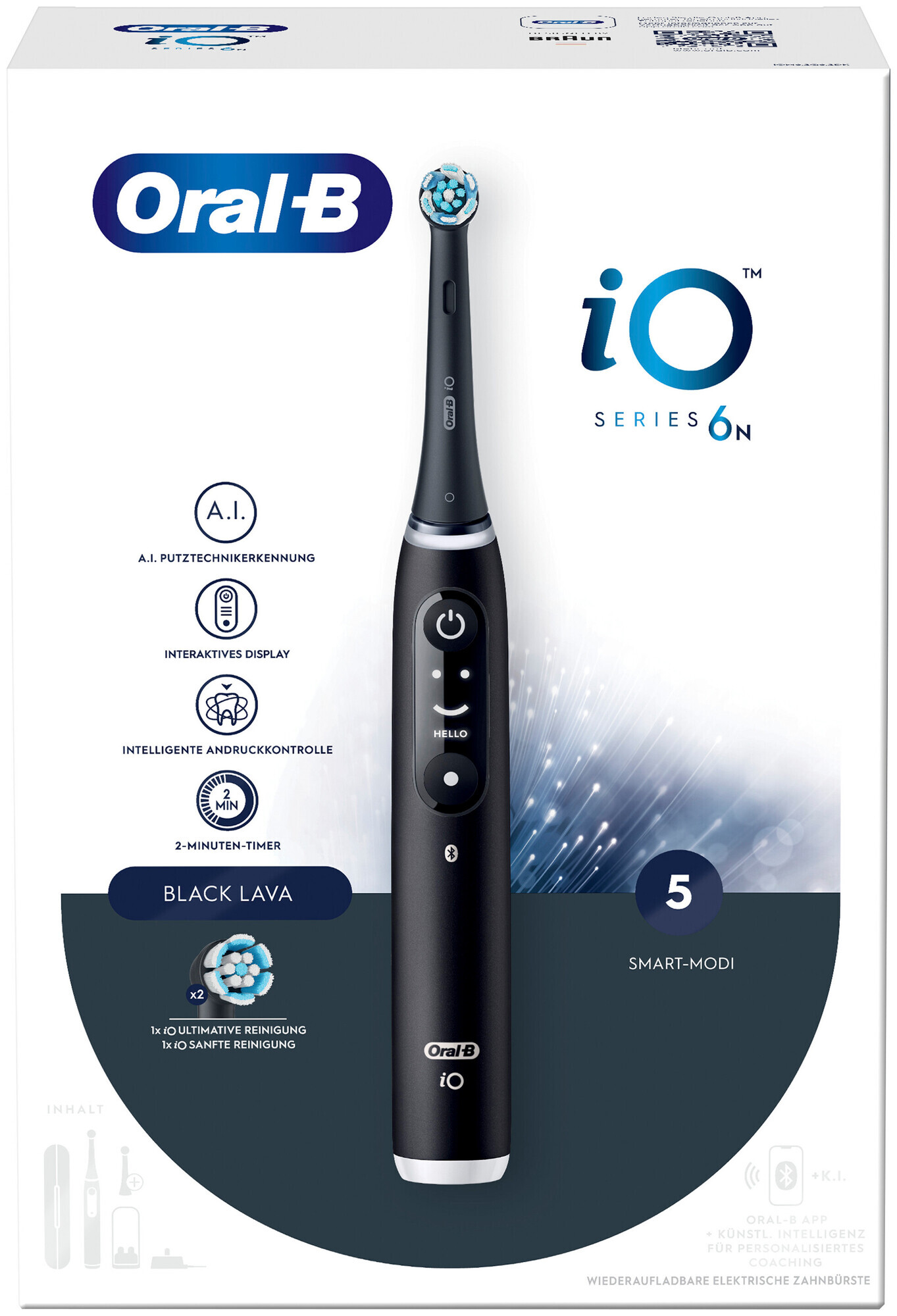 Oral-B Elektrische Zahnbürste iO Series 6 Black Lava 1Stk