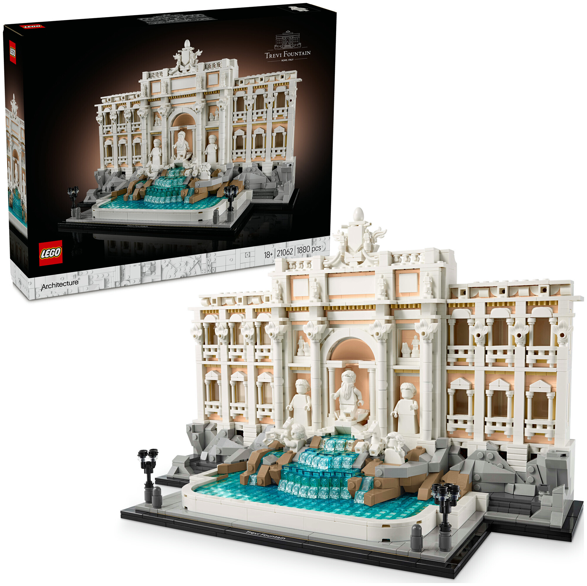 Lego Architecture Lego Architecture 21062 Fontaine de Trevi - Modèle pour adultes à partir de 18 ans