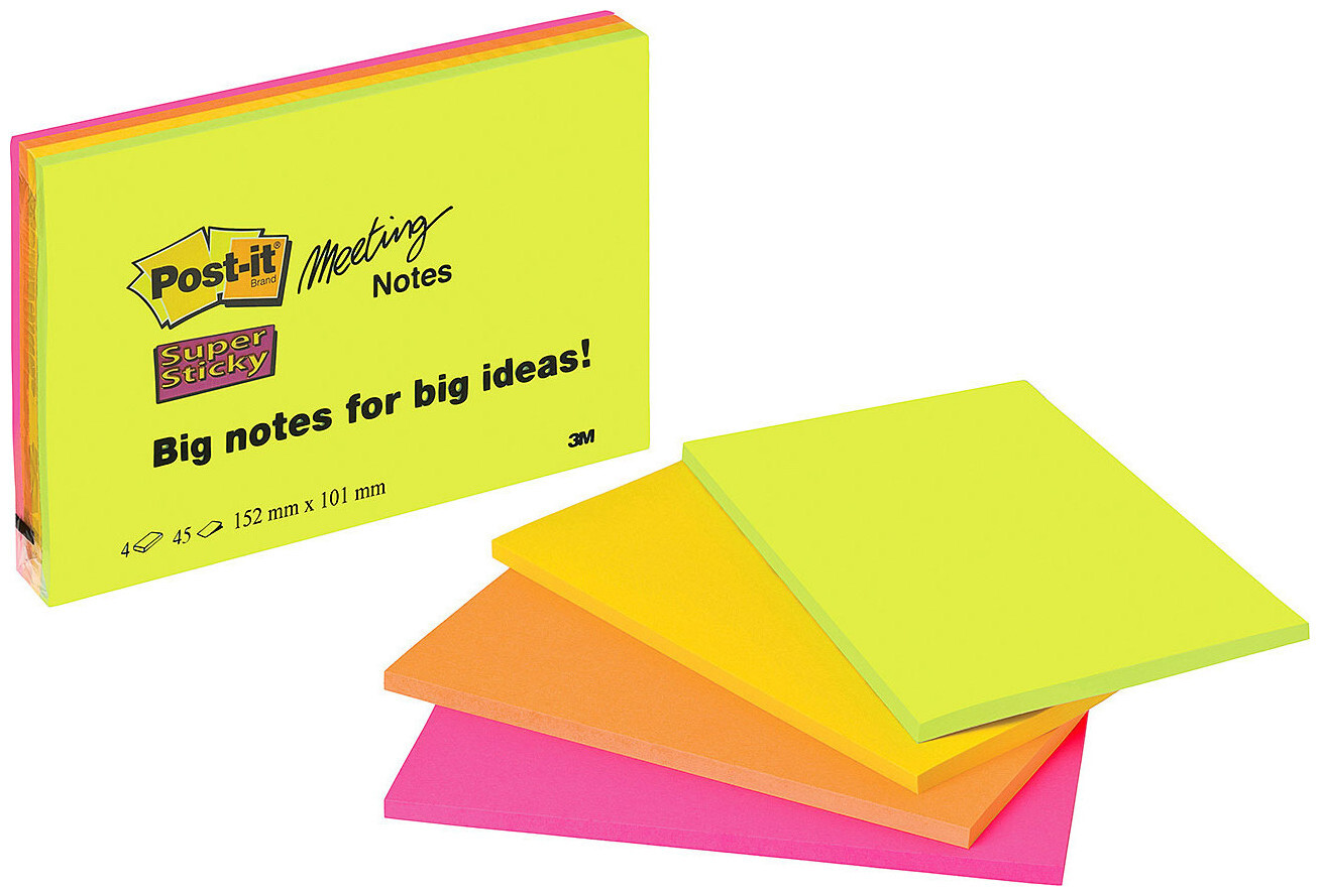 Image of Post-it® Super Sticky Meeting Notes