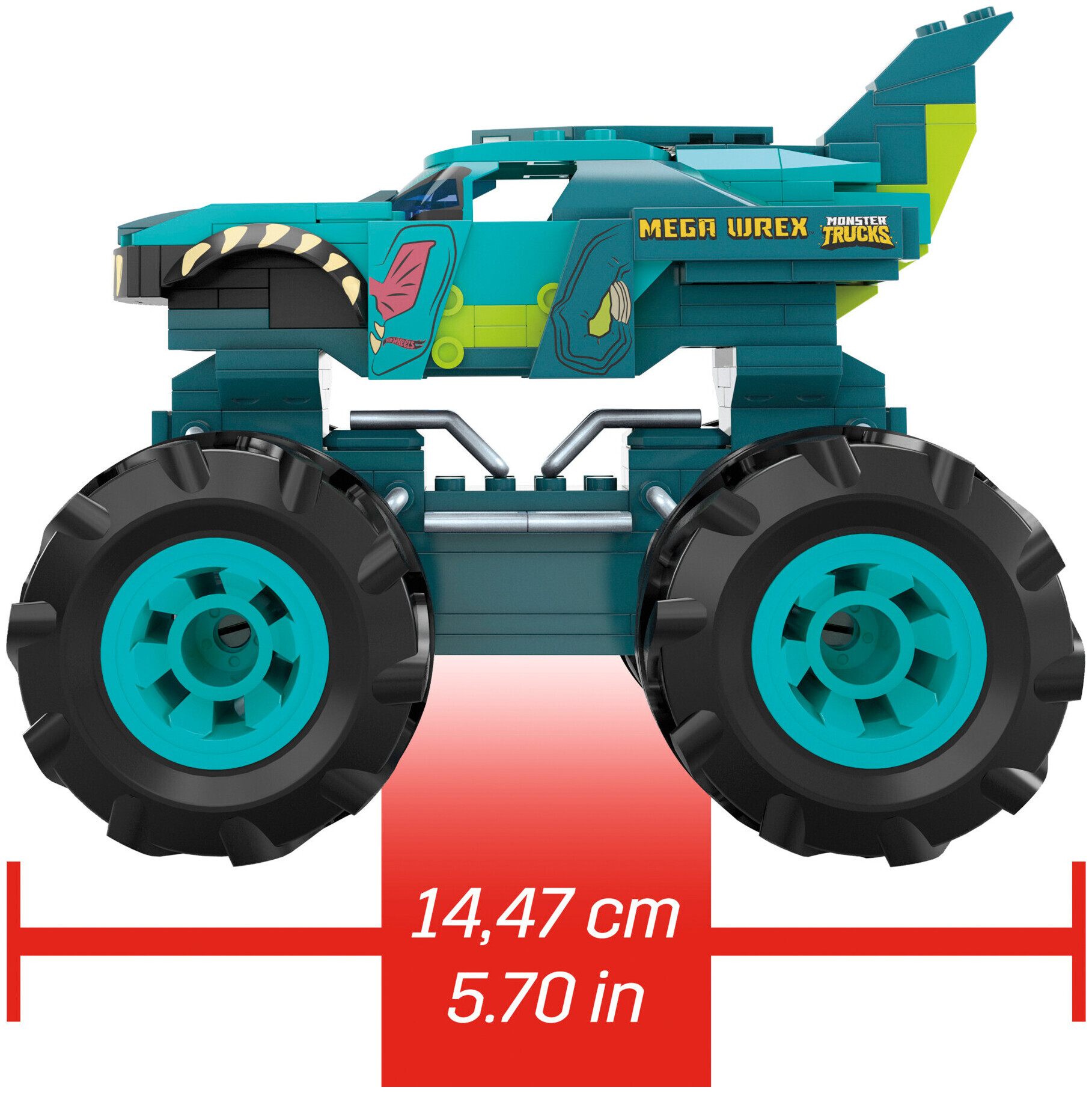 Image of Mega Blocks Mega Construx Hot Wheels Mega Wrex Monster Truck