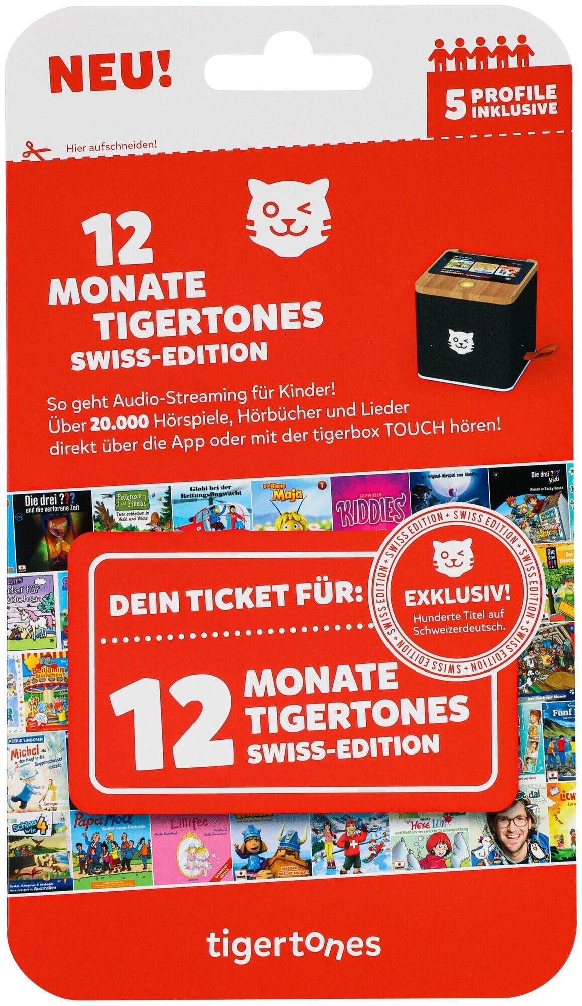 tigermedia tigertones - Ticket 12 Monate Swiss-Edit