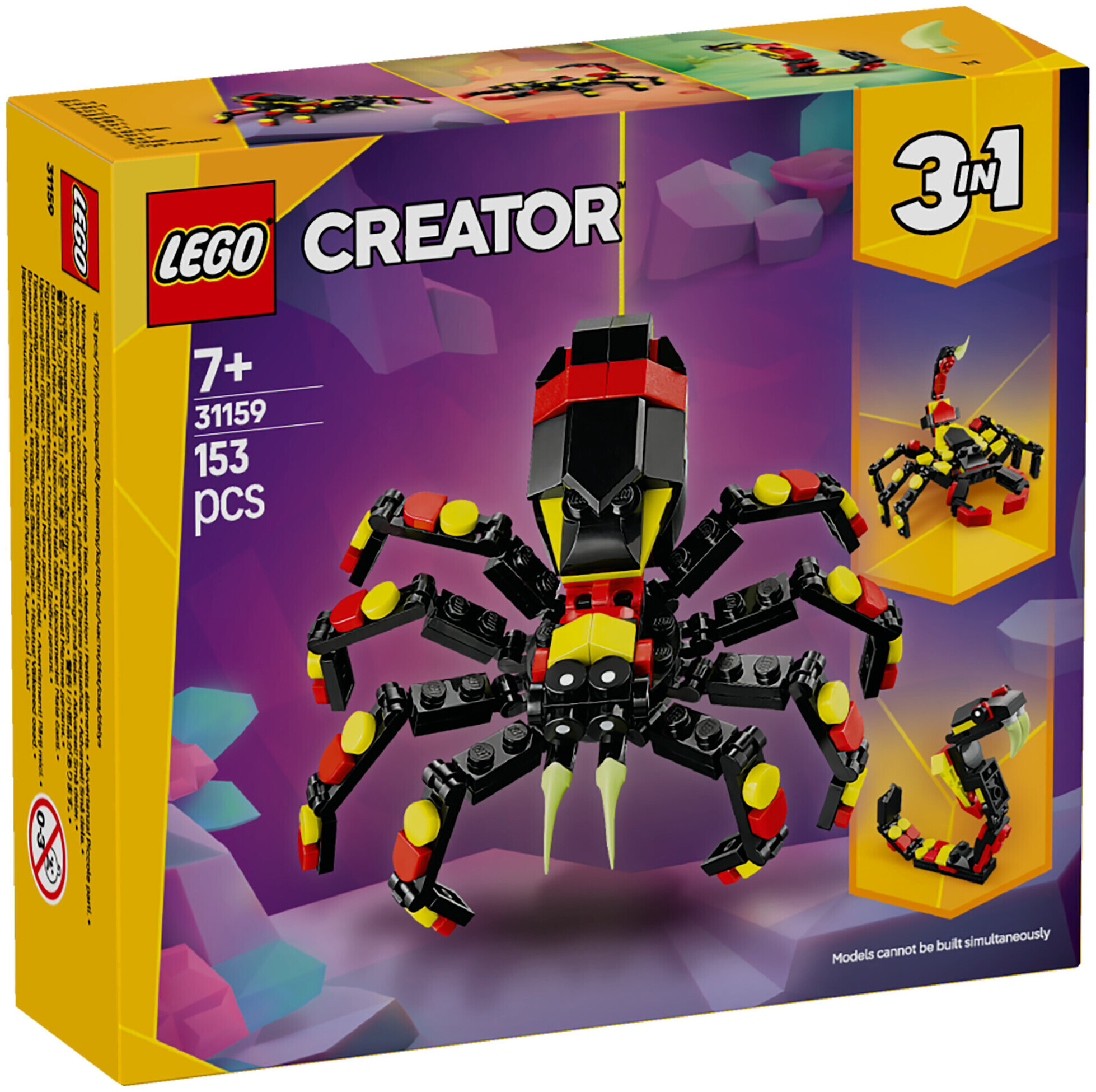 Image of Lego Creator Lego® Creator 31159 3in1 Wilde Tiere: Überraschungsspinne ab 7 Jahren