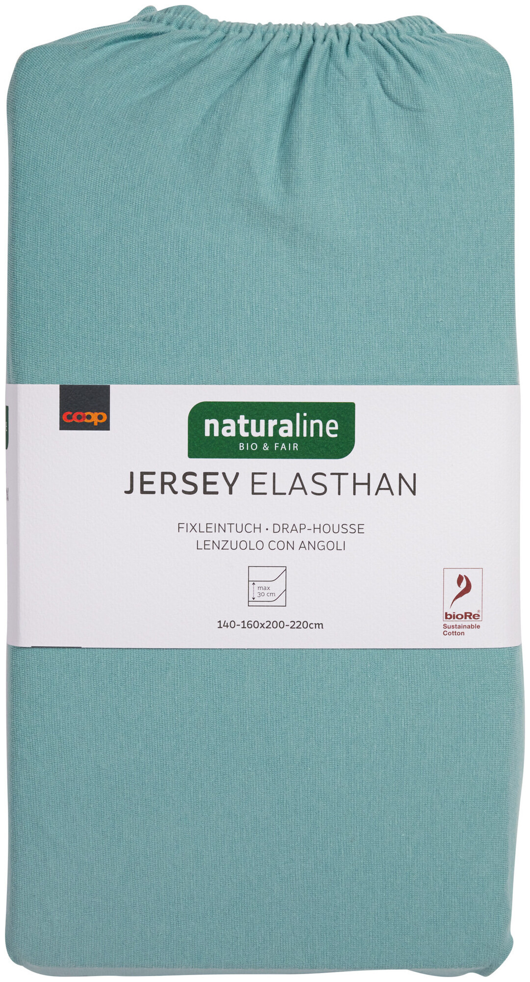 Image of Naturaline Textil Bio Fixl. Jersey EA 160x200 anthrazit