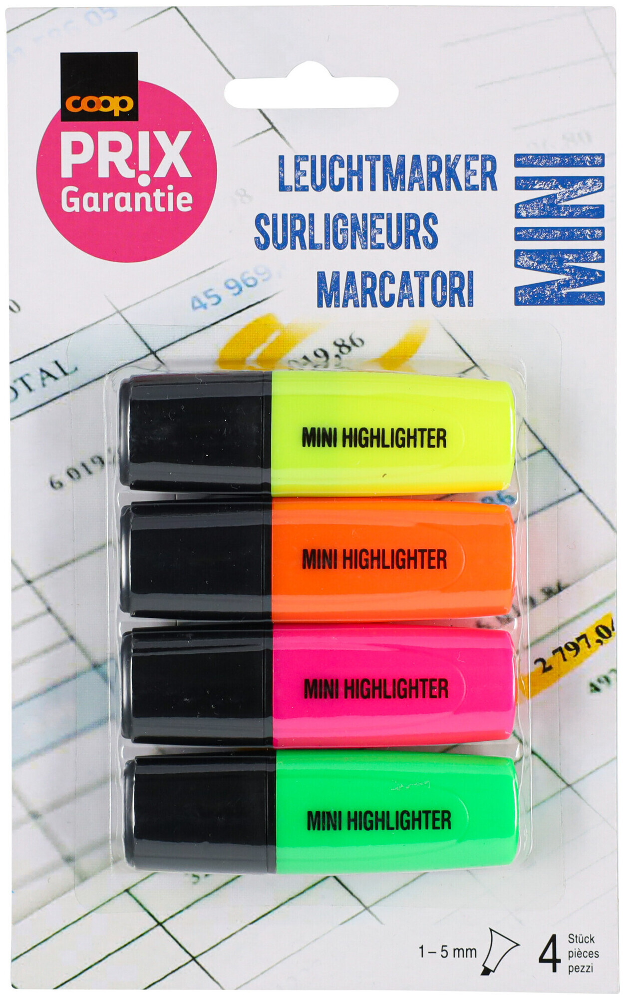 Image of Prix Garantie Mini Leuchtmarker 4 Stück