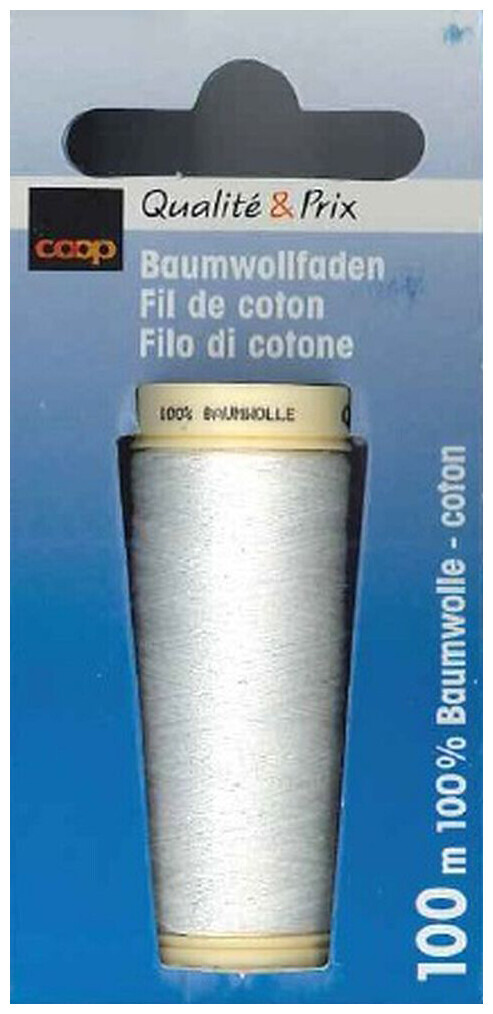 Image of Coop Baumwollfaden 100 Meter weiss 4000