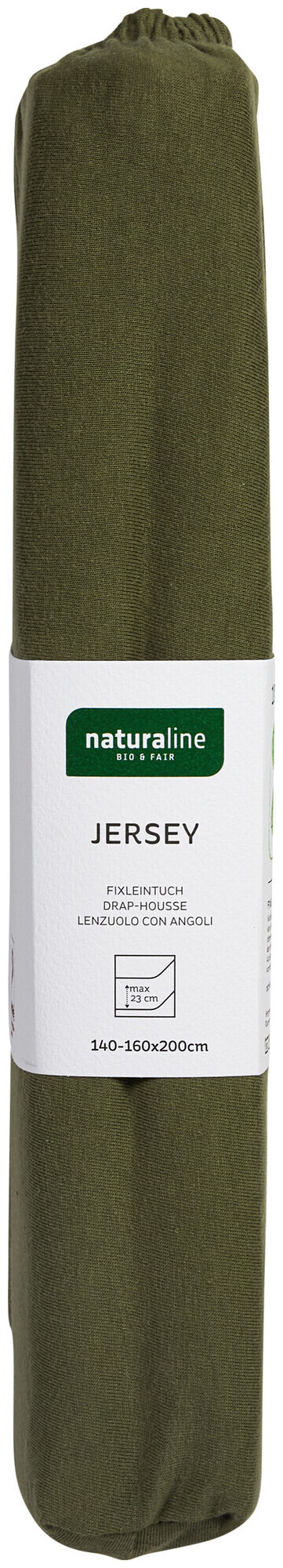 Image of Naturaline Textil Bio Fixl. Jersey 160x200 schlamm