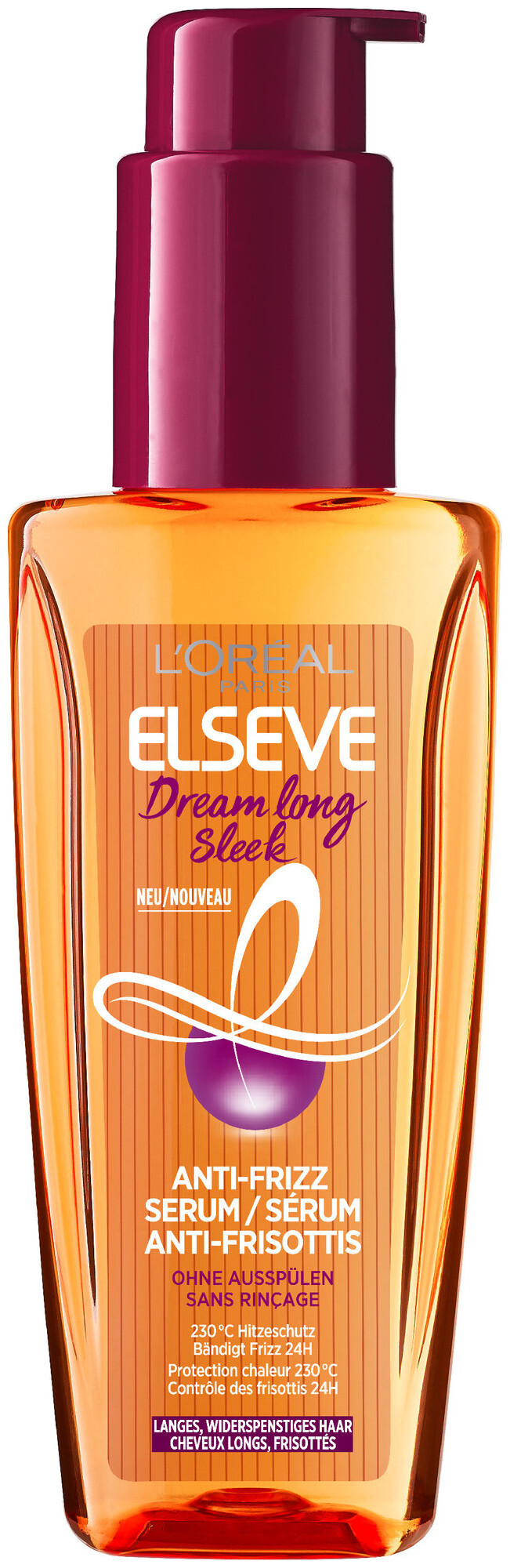 Image of Elsève L'Oréal Paris Elseve Dream Long Anti-Frizz Serum, 100.0ml