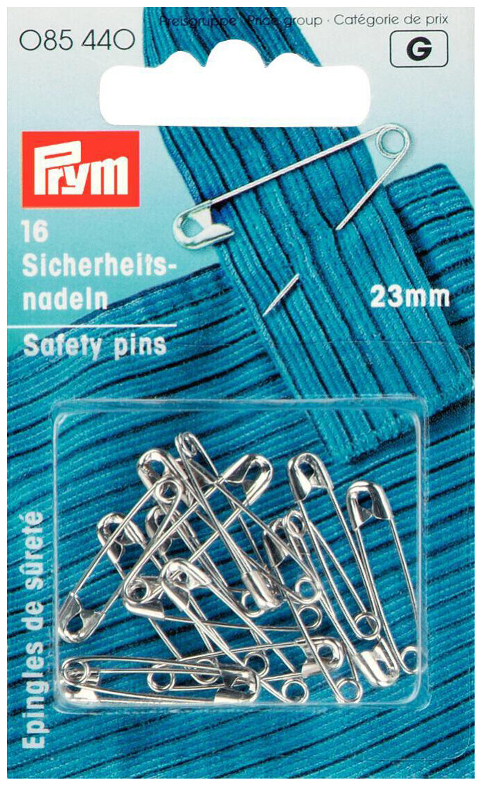 Image of Prym Sicherheitsnadeln silber Nr. 2/0 23 mm 16 Stk. Stahl