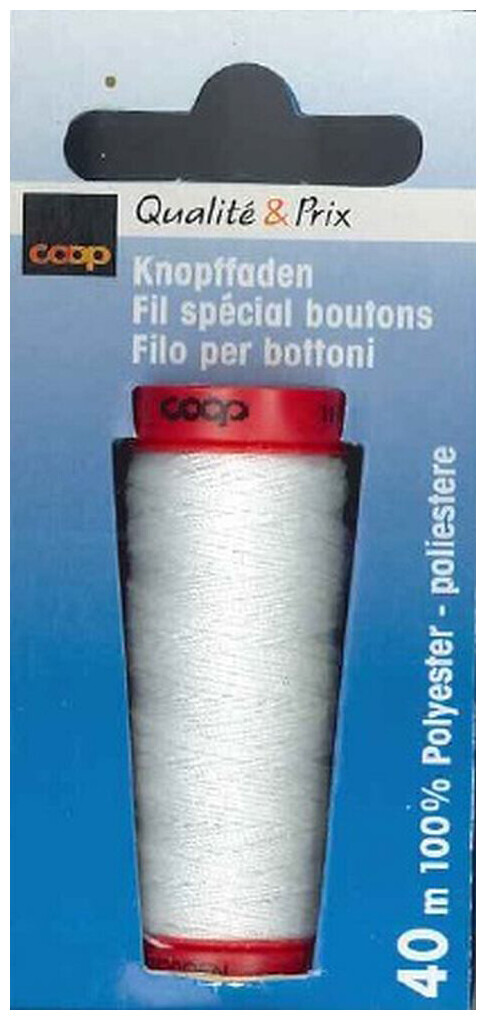 Image of Coop Knopffaden 1000 weiss Spule 40 m 1 Stk.