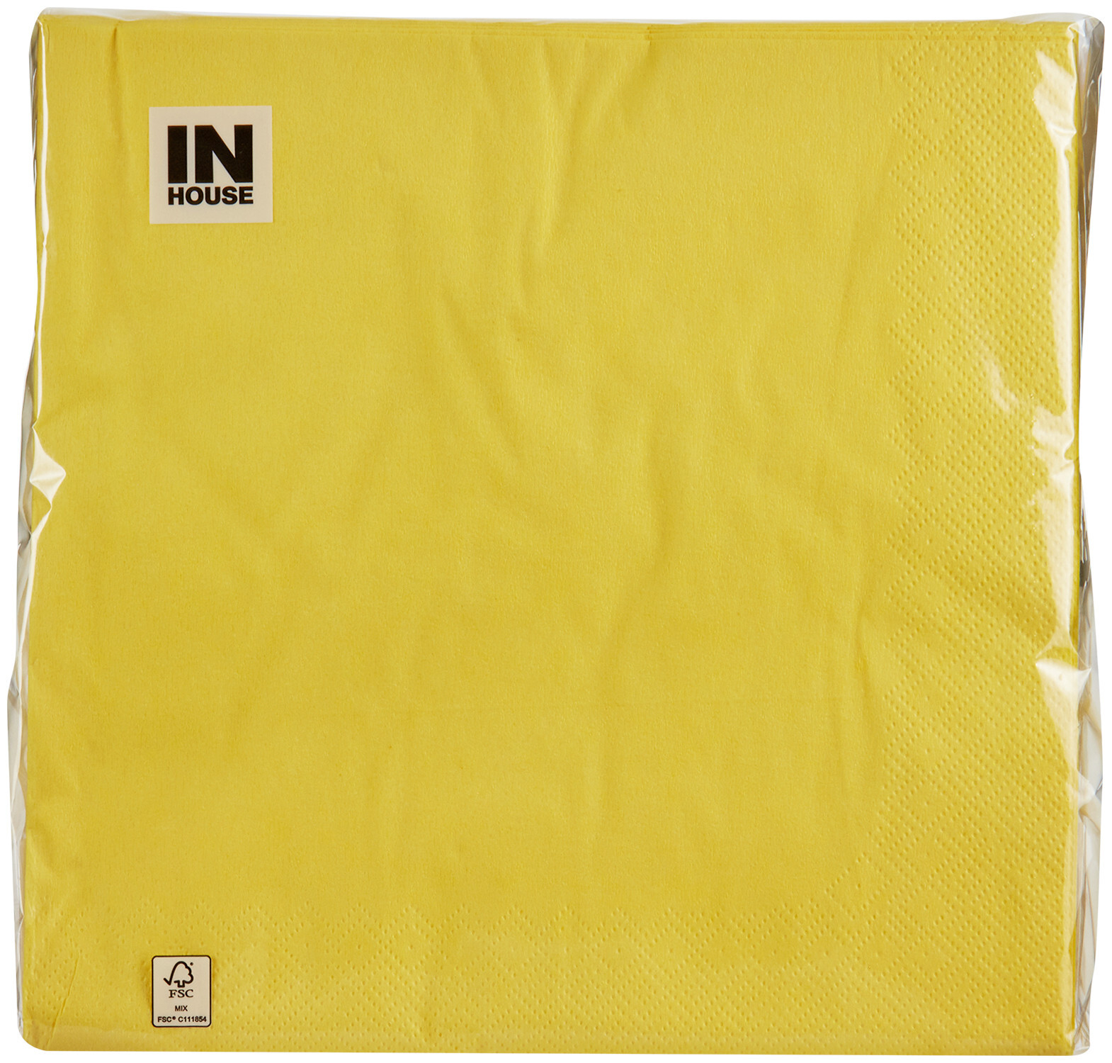 Image of Inhouse Servietten gelb 40cm 50 Stück
