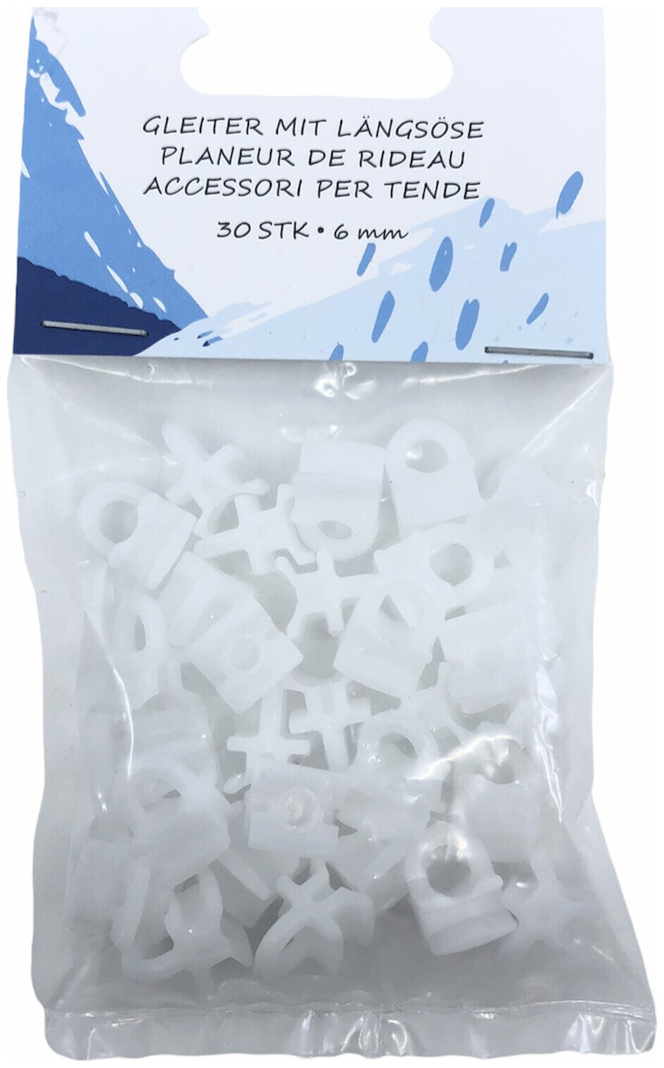 Gleiter mit Queröse 4 mm 30 Stk.