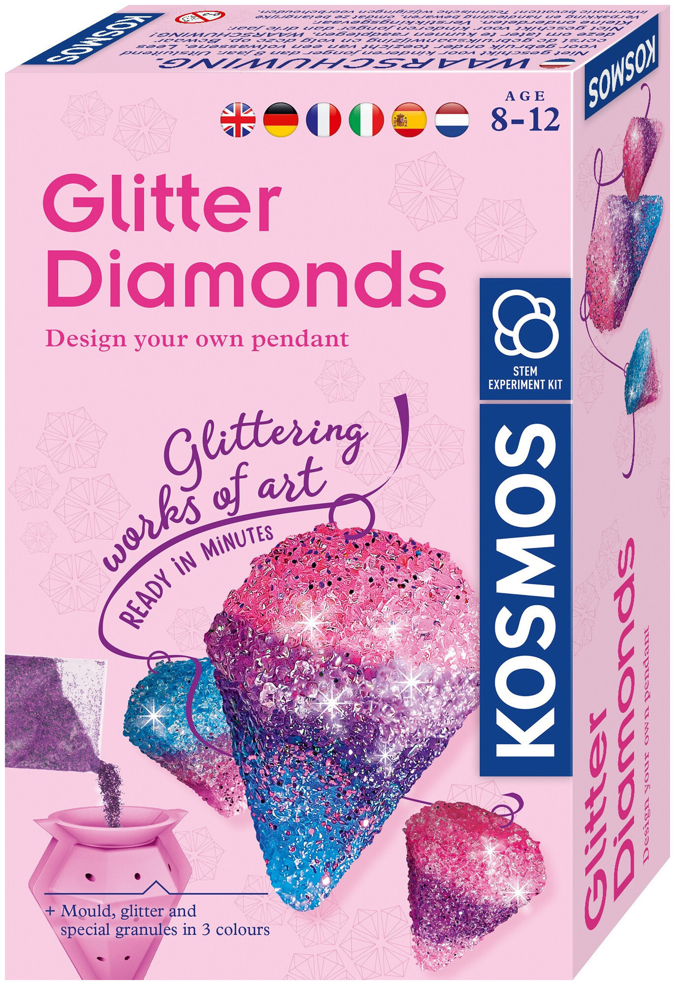 Image of Kosmos Glitter Diamonds Experimentierkasten (Chemie)