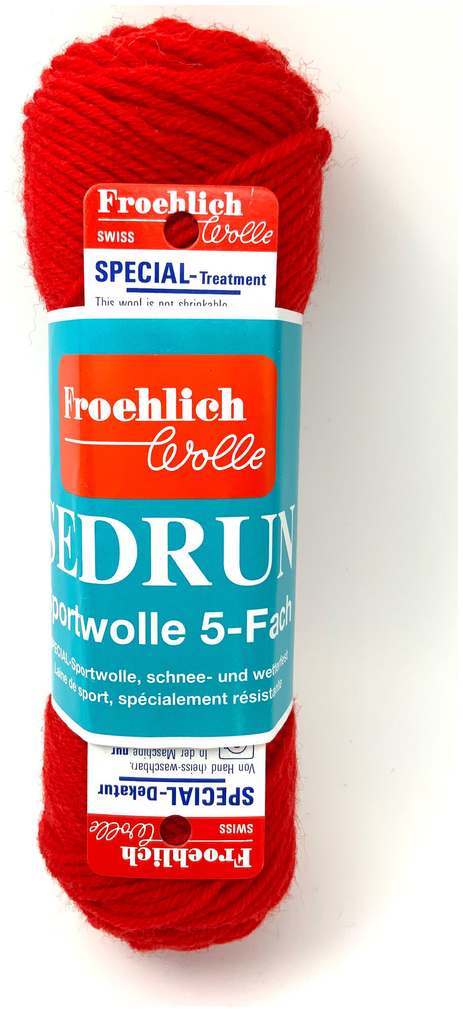 Image of Froehlich Sedrun 5509 Sportsockenwolle rot 50g