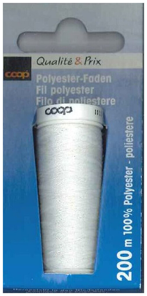 Image of Coop Polyester Faden 200m weiss 1000