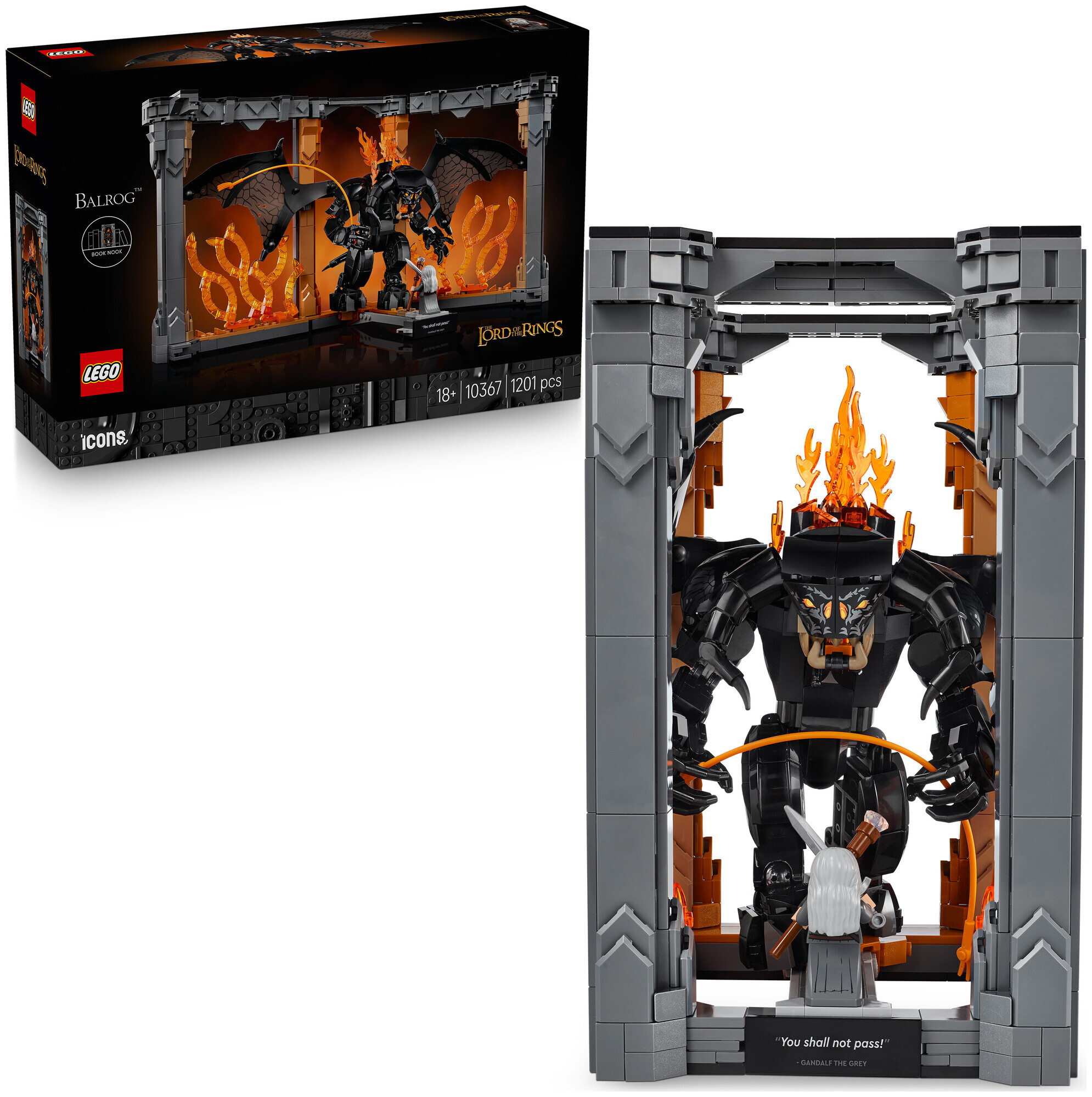 Lego Icons Lego Der Herr der Ringe 10367 Balrog Bücherstütze +18 Jahre
