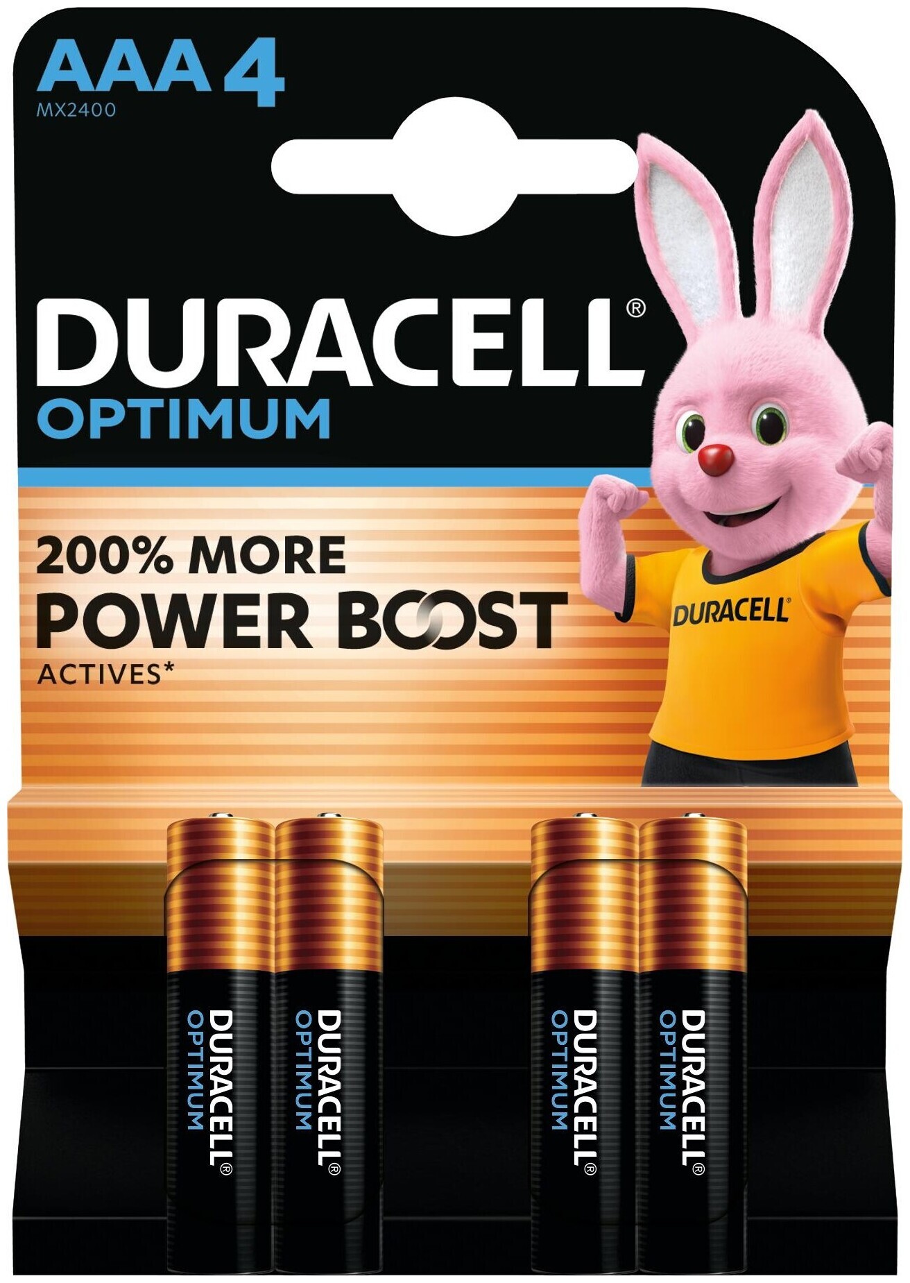 Piles Duracell Optimum Aaa/Lr03 4 pièces
