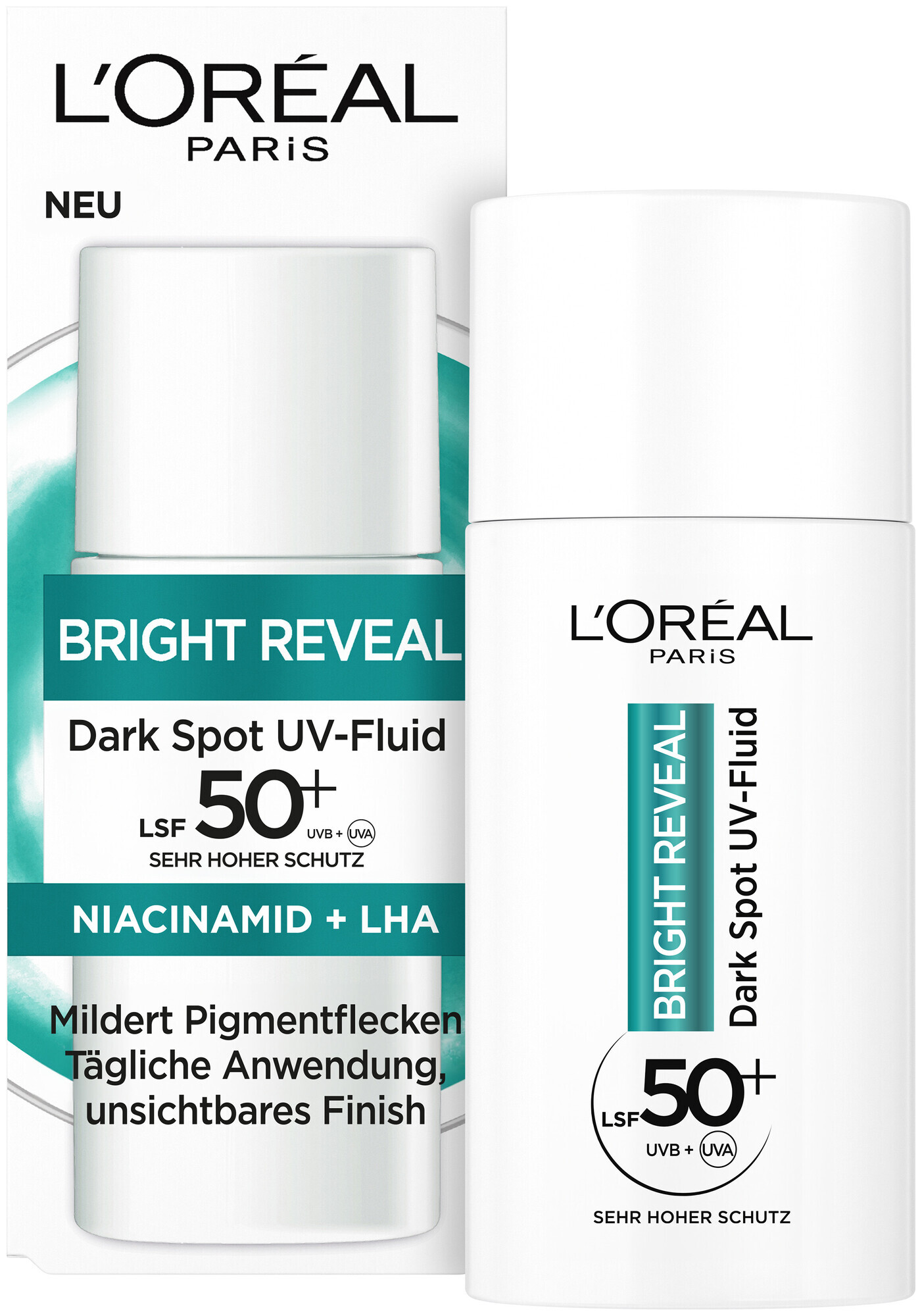 Image of L'Oréal Paris Bright Reveal Dark Spot UV Fluid LSF 50+, 50.0ml