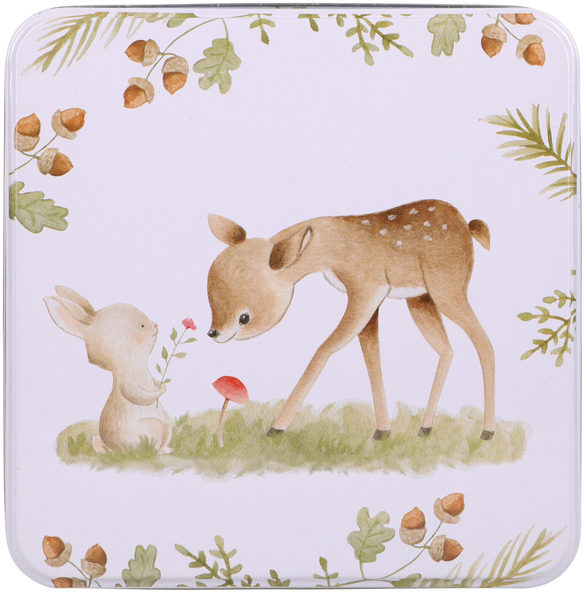 Image of Dose Reh und Hase 14x14cm