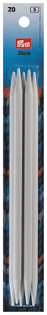 Image of Prym Strumpfstricknadeln, grau 7.00 mm, 20 cm, Karte 5 Stk., Kunststoff