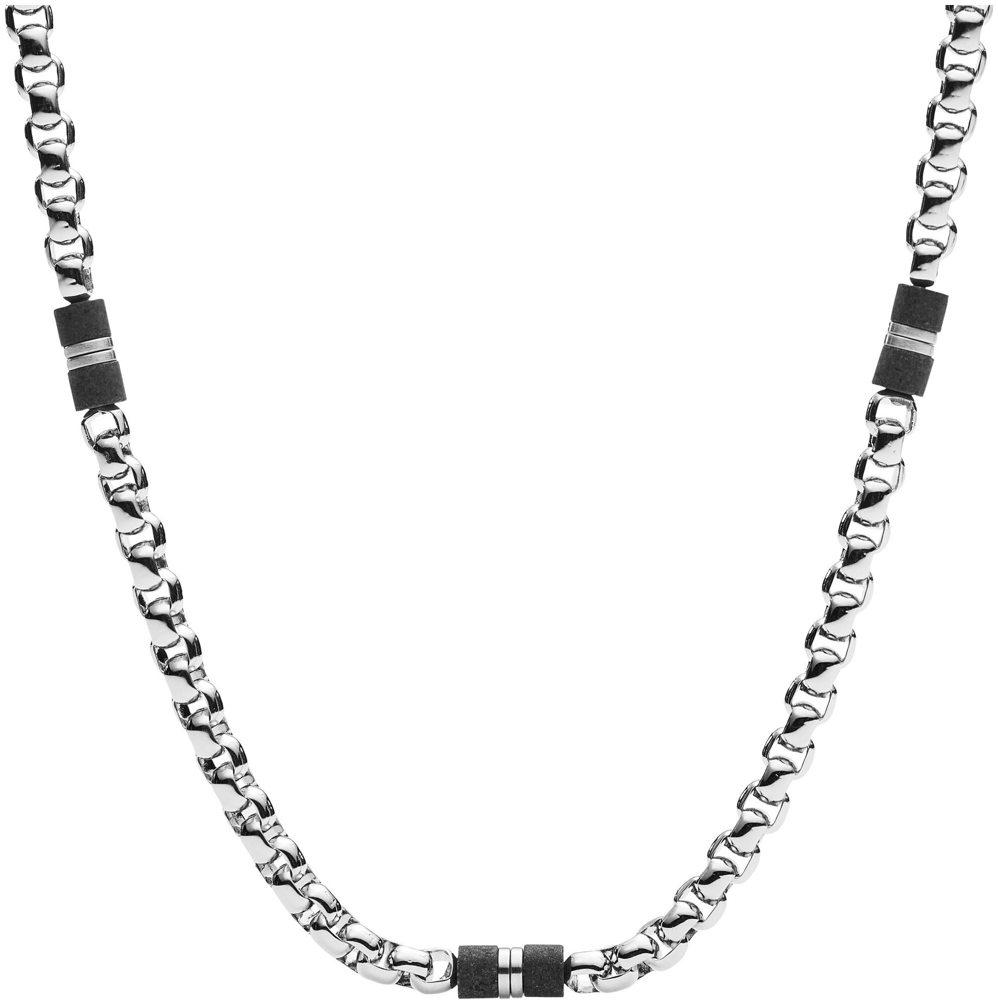 Fossil Jewels Fossil Herren Kette - Black Marble