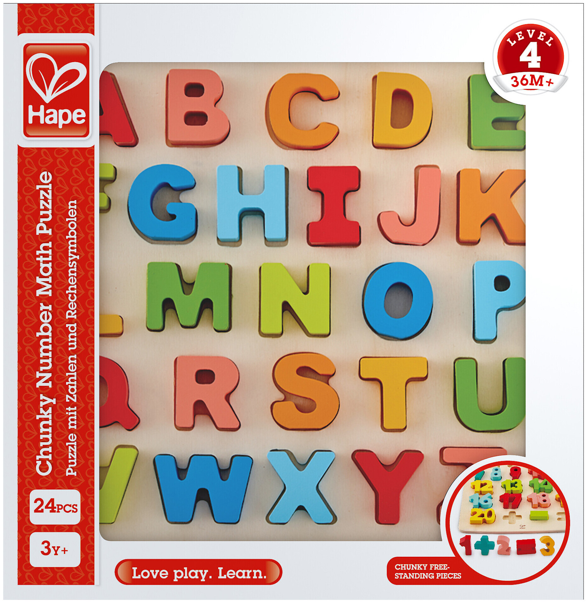 Image of Hape Puzzle mit Grossbuchstaben FSC